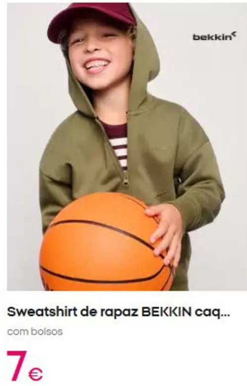 Bekkin - Sweatshirt De Rapaz Ca...