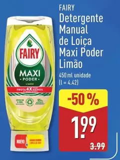 Fairy - Detergente Manual De Loica Maxi Poder Limão