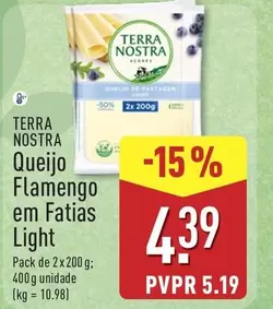 Terra Nostra - Queijo Flamengo Em Fatias Light