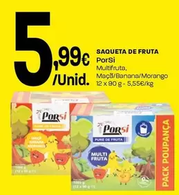 Porsi - Saqueta De Fruta Multifruta