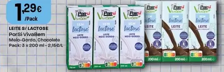 Porsi Vivabem - Leite S/Lactose Meio-Gordo