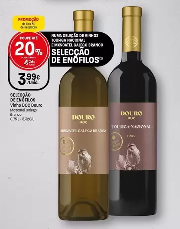 Selecção De Enófilos - Vinho DOC Douro Moscatel Galego Branco