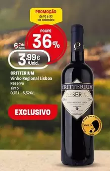 Critterium - Vinho Regional Lisboa