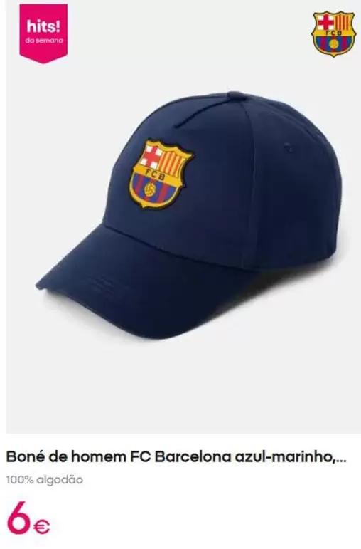 Bone De Homem Fc Barcelona Azul-marinho