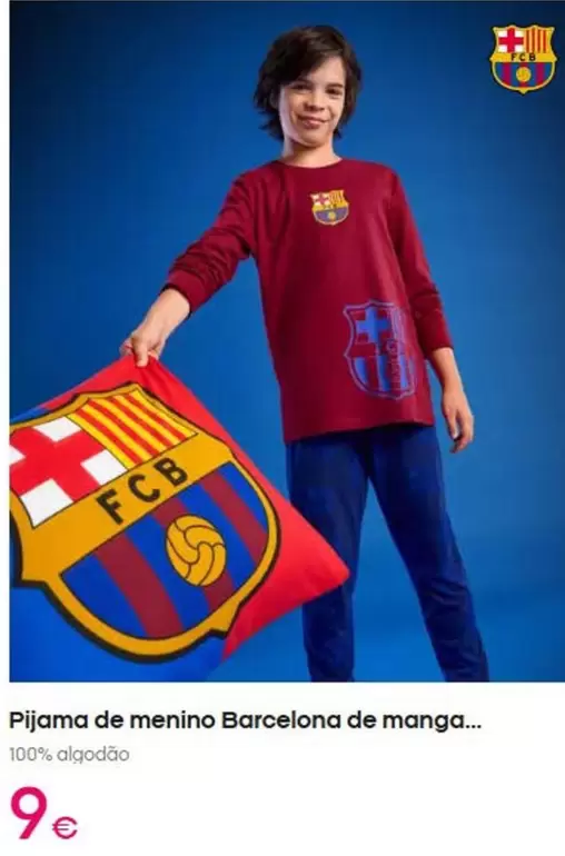 Pijama De Menino Barcelona De Manga
