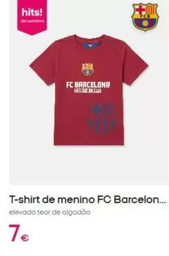 T-shirt De Menino Fc Barcelona...