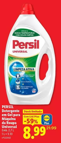 Persil - Detergente En Gel Para Maquina De Roupa Universal