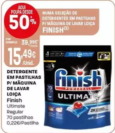 Finish - Detergente Em Pastilhas P/Maquina De Lavar Loica