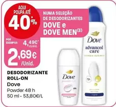 Dove - Desodorizante Roll-On