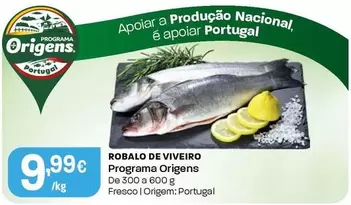 Programa Origens - Robalo De Viveiro