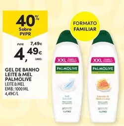 Palmolive - Gel De Banho Leite & Mel