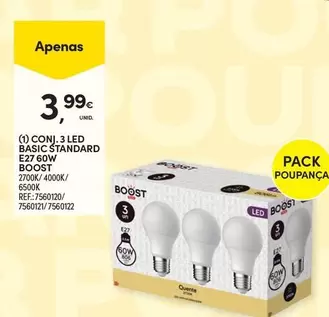 Basic - Conj. 3 Led Standard E27 60 W
