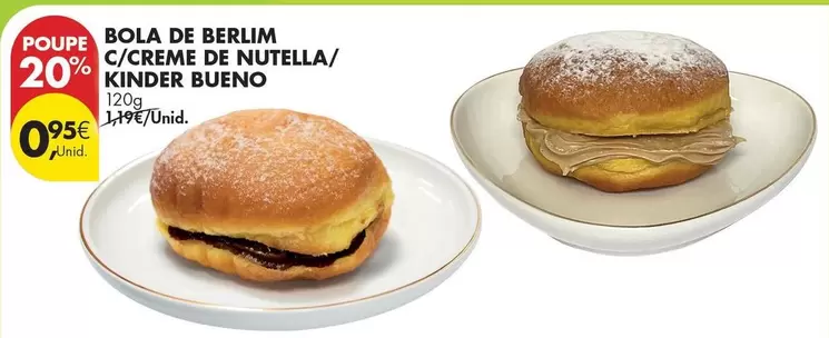 Nutella - Bola De Berlim C/creme De /Kinder Bueno