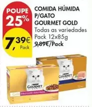 Purina - Comida Húmida P/Gato Gourmet Gold