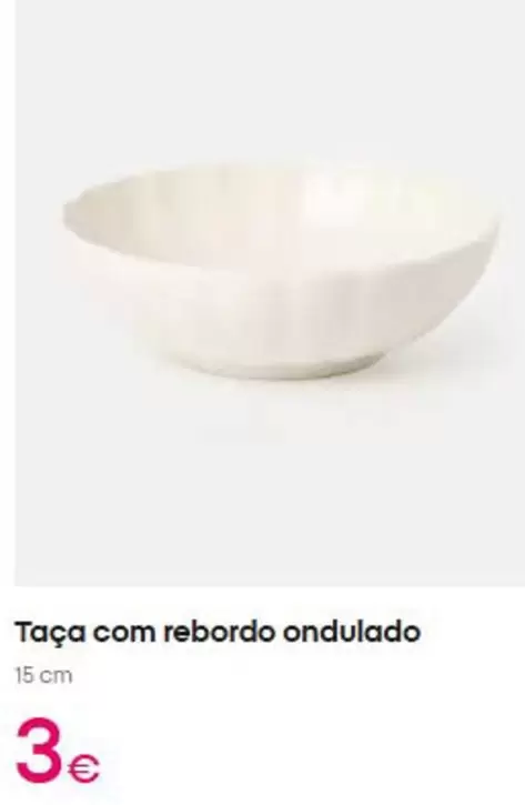 .Com - Taça com rebordo ondulado