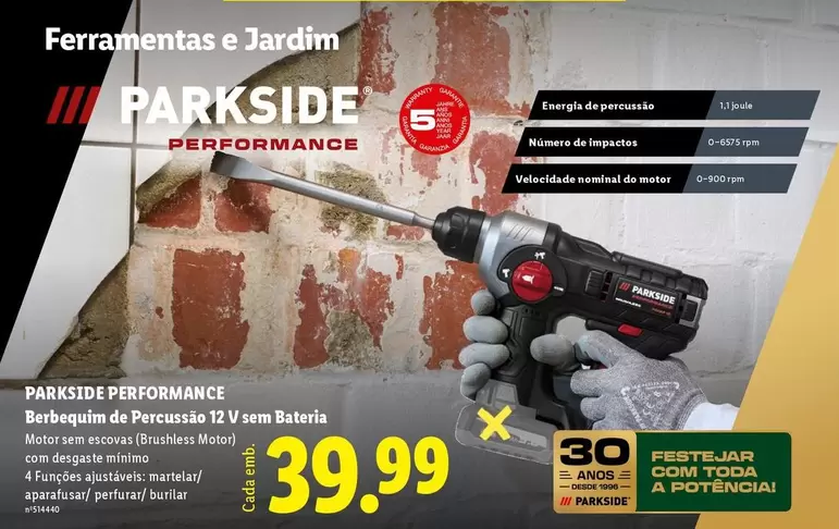 parkside - Berbequilla De Precuzio 12 Vem Bateria