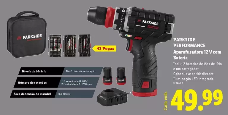 parkside - Aparafitasdora 12 V Com Barista