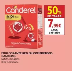 Canderel - Edulcorante Red Em Comprimidos