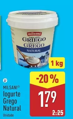 Milsani - Iogurte Grego Natural