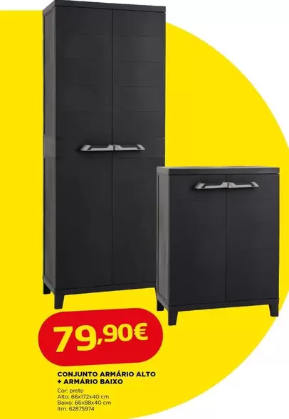 Conjunto Armario Alto Armario Baixo