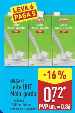 Milsani - Leite UHT Meio Gordo