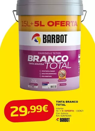 Barbot - Tinta Branco Total