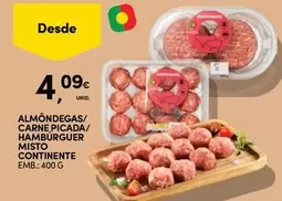 Picada - Almôndegas/ Carne /hamburger Misto Continente