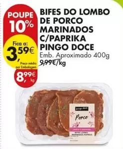 pingo doce - Bifes Do Lombo De Porco Marinados C/paprika