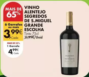 Alentejo - Vinho Segredos De S.miguel Grande Escolha