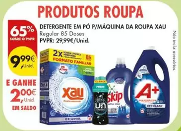 Xau - Detergente Em Po P/Máquina Da Roupa