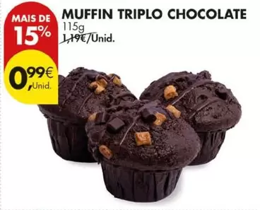 Muffin Triplo Chocolate