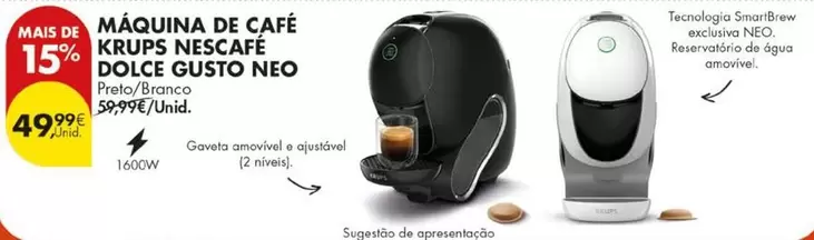 Nescafé - Maquina De Cafe Krups Dolce Gusto Neo