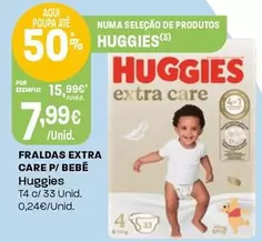Huggies - Fraldas Extra Care P