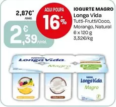 Longa vida - Iogurte Magro