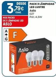 Aslo - Pack 3 Lampadas Led