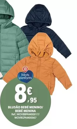 Blusao Bebé Menino/ Bebé Menina