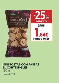 El Corte Inglés - Mini Tostas Com Passas