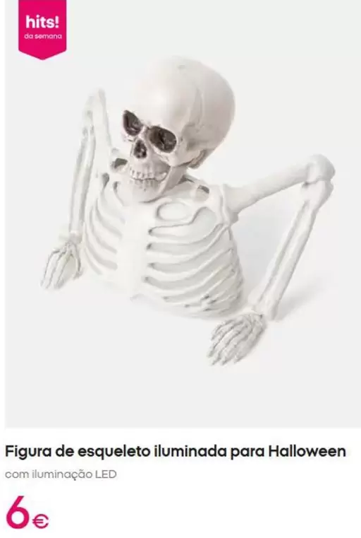 .Com - Figura De Esqueleto Iluminada Para Halloween