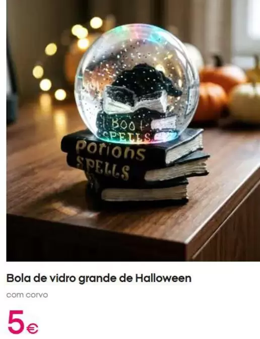 .Com - Bola De Vidro Grande De Halloween