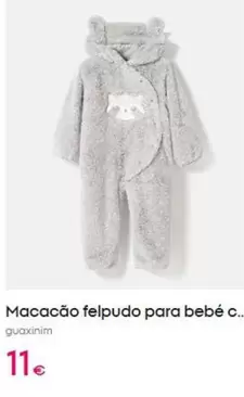 Macação Felpudo Para Bebé C.