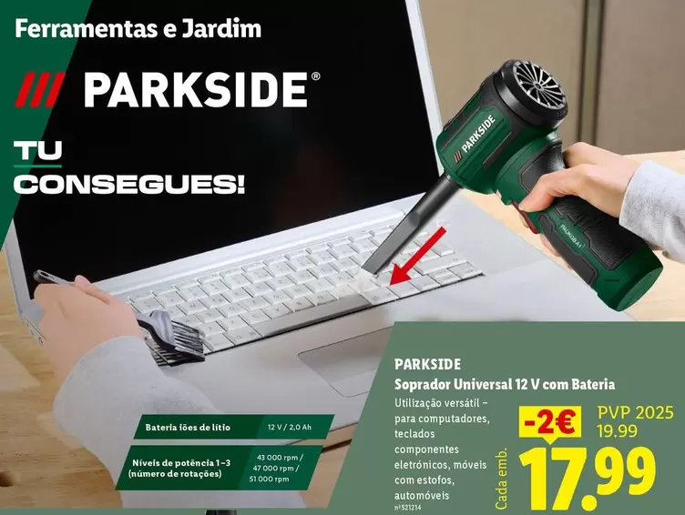 parkside - Sapori&Dintorni Parside Uninérami 12 V Com Bâterla