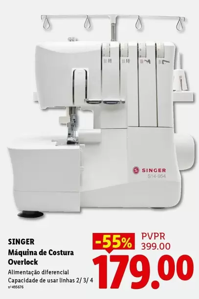 Singer - Máquina De Costura Overlock
