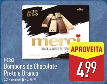 Merci - Bombons De Chocolate Preto E Branco