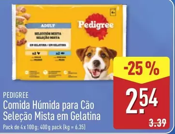 Pedigree - Comida Humida Para Cao Mista Em Gelatina