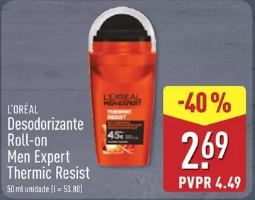 L'Oréal - Desodorizante Roll-on Men Expert Thermic Resist