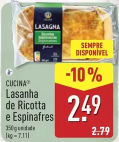 Lasanha De Ricotta E Espinafres