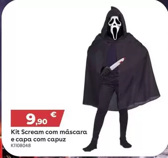 Kit Scream Com Mascara E Capa Com Capuz