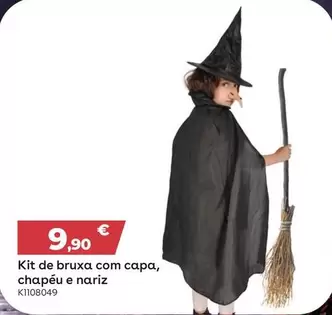 Kit De Bruxza Com Capa Chapeu E Nariz