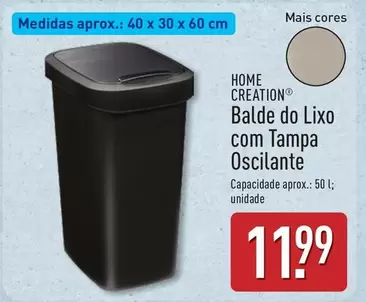 home creation - Balde Do Lixo Com Tampa Oscilante