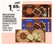 Continente - Bolachas Cobertas Chocolate